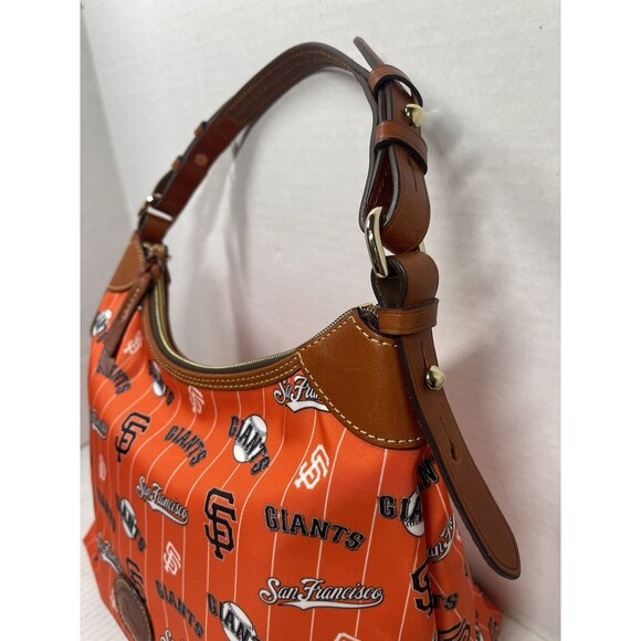 AUTHENTIC Dooney and Bourke Hobo Shoulder Bag San Francisco Giants RARE MLB - Picture 4 of 14